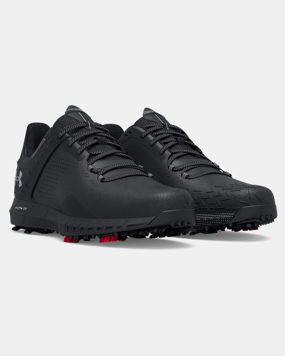 Men's UA HOVR™ Drive 2 Wide (E) Golf Shoes in Black image number 3
